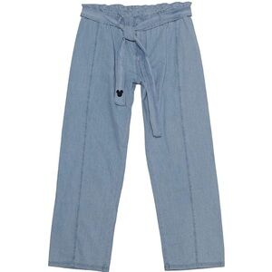 Junk Food Mickey Mouse Chambray Wide Leg Pants